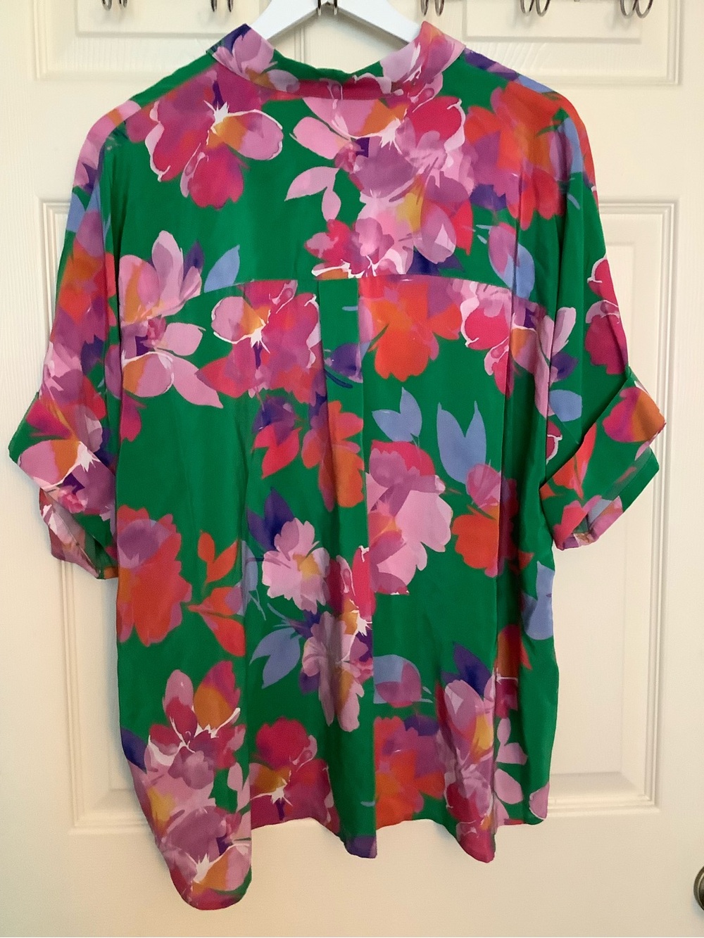 JOHNNY WAS Nadine Silk Shirt Size L - Picture 4 of 6